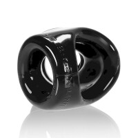 Oxballs Unit-X Stretch - Sporty Sleek Cocksling mit Extended Ballstretcher Basis - Schwarz
