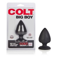 Colt Seamless Silicone Black Buttplug