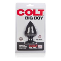 Colt Seamless Silicone Black Buttplug