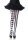 Leg Avenue Strumpfhose mit Harlekin-Druck - Schwarz/Weiß