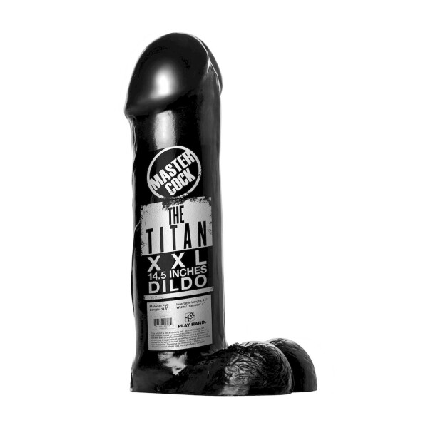 XR Brands Titan Black Dildo