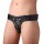 Strap U Strap-on Harness aus Leder in Schwarz