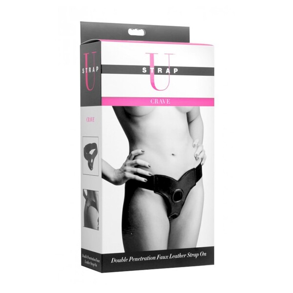 XR Brands Crave Double Penetration Imitationleder Strap-On