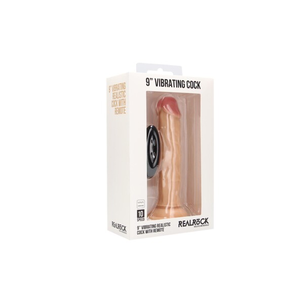 RealRock by Shots Vibrierender realistischer Penis - 9 / 23 cm