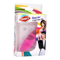 Frisky G-Punkt Fingervibrator aus Silikon in Pink