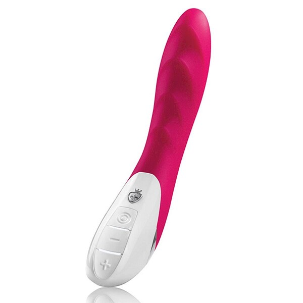 Mystim Vibrator pink Sassy Simon mit Wellenstruktur