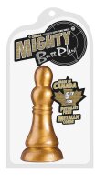 Mighty Butt Plug Metallic Color ca.15.0cm gold
