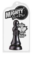 Mighty Butt Plug Metallic Color ca.15cm black