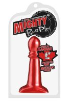 Mighty Butt Plug Metallic Color ca.15.0cm red