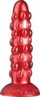Mighty Butt Plug Metallic Color ca.15cm red