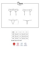 Obsessive Charms Strumpfbandgürtel & String Schwarz