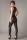 MeSeduce Schwarzes Wetlook Catsuit Demi