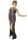 Silbernes Wetlook-Kleid von Andalea