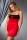 Passion rot/schwarze Chemise Lena