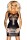 Noir Handmade - Schwarzes Wetlook-Kleid F078