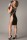 MeSeduce Schwarzes Wetlook Kleid Abigel