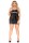 schwarze Wetlook Chemise von Andalea