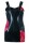 schwarz/rotes Wetlook Chemise SB/1006