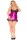 pinkes Wetlook Chemise von Andalea