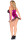 pinkes Wetlook Chemise von Andalea