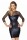 7Heaven Schwarzes Wetlook-Kleid Arica
