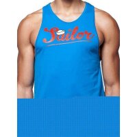 2Eros Anchor Singlet Tank Top Blue