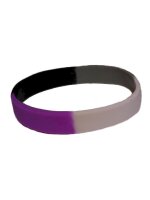 Asexual Bracelet Silicone / Armband schmal