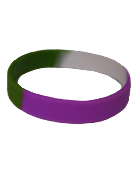 Gender Queer Pride Bracelet Silicone / Armband schmal