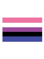 Gender Fluid Flag Aufkleber / Sticker 5.0 x 7,6 cm (12er...