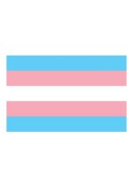 Trans Flag Aufkleber / Sticker 5.0 x 7,6 cm (12er Pack)