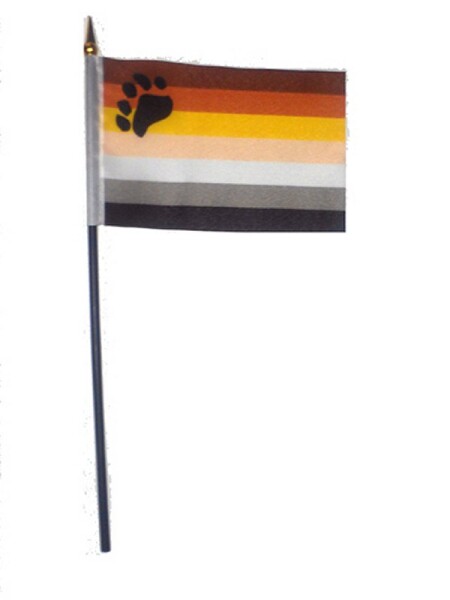 Bear Pride Hand Flag