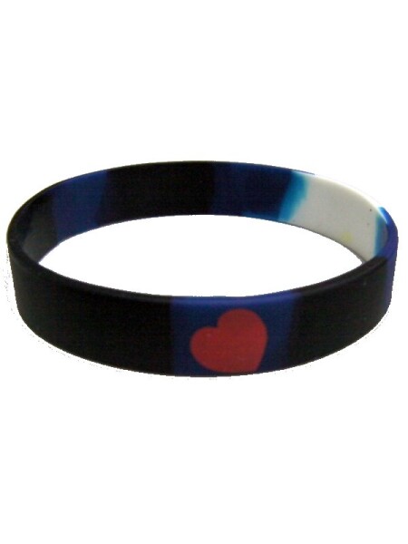 Leather Pride Bracelet Silicone / Leder Pride Silikonarmband
