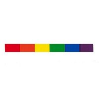 Rainbow Aufkleber / Sticker 1,0 x 9,5cm / 0.5 x 3.5 inch...