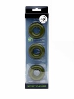 Sport Fucker Chubby Rubber Cockring-Set Army Green