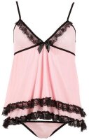 Babydoll-Set in Pink von Cottelli Collection