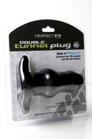 Perfect Fit Double Tunnel Plug in Black
