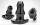 Perfect Fit Double Tunnel Plug in Black
