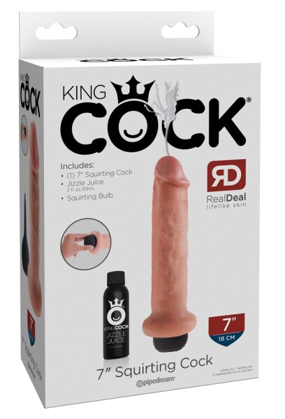 PIPEDREAM - KING COCK KC 7 Squirting Cock Light