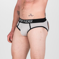 Sport Fucker Hooker Open Brief - Grau/Schwarz
