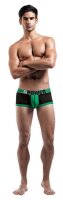 Male Power Attacker Mini Short Trunk Boxer schwarz/grün