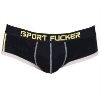 Sport Fucker Endurance Brief - Grey / Yellow / Black