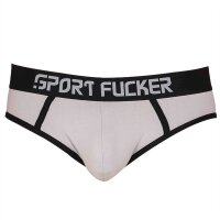 Sport Fucker Hooker Open Brief - Grey / Black