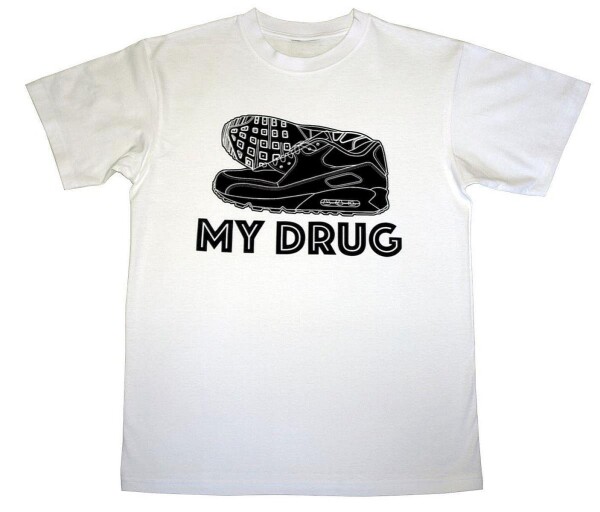 SneaxNSox - T-Shirt "MY DRUG" - weiß S