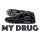SneaxNSox - T-Shirt "MY DRUG" - weiß M