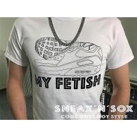 SNEAX N SOX T-Shirt "MY FETISH" - Weiß XL