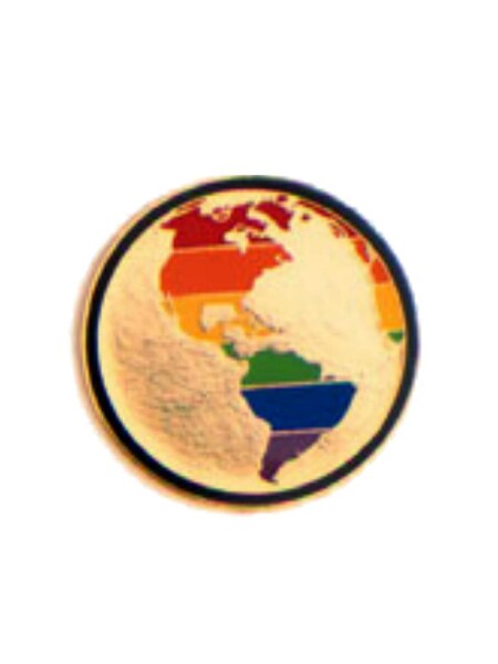 Prideitems Pin Rainbow Globe