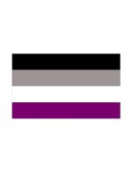 Asexual Flag Aufkleber / Sticker 5.0 x 7,6 cm / 2 x 3 inch