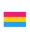Pansexual Flag Aufkleber / Sticker 5.0 x 7,6 cm / 2 x 3 inch