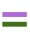 Gender Queer Flag Aufkleber / Sticker 5.0 x 7,6 cm / 2 x 3 inch