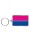 Bisexual Flag Key Ring by Prideitems